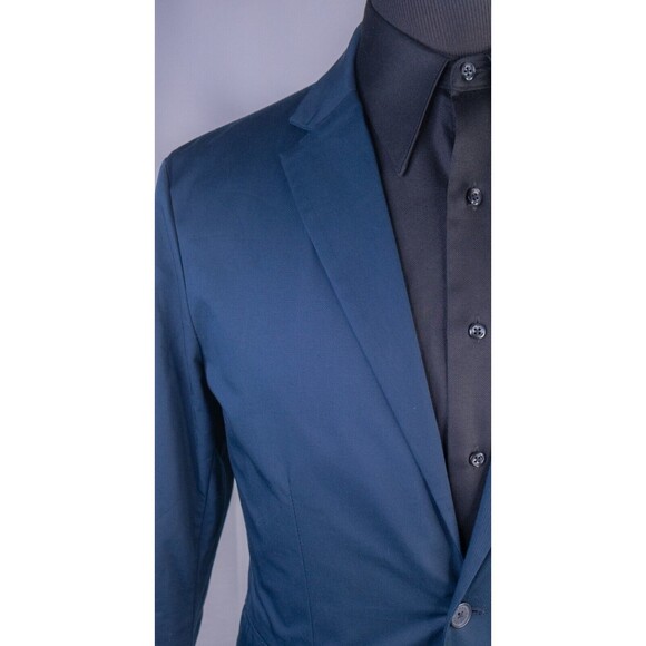 Armani Exchange Sport Coat Blazer Mens 38 Navy Blue 2 Button Closure Stretch - Picture 5 of 11